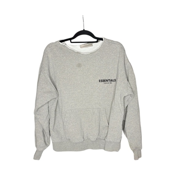 Fear of God Tops - Essentials fear of God grey crew neck sweatshirt size XS